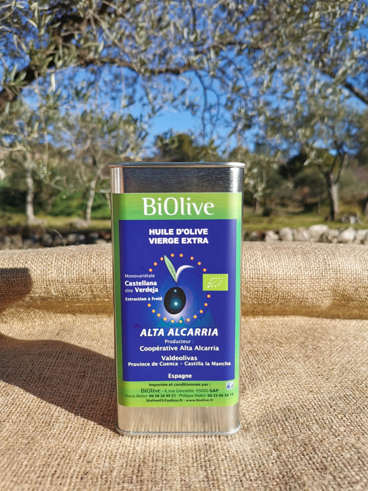 Huile d'olive de la coopérative Alta Alcarria (Espagne). Récolte de l'hiver 2024-2025. Saveurs fruitées - Assaisonnement.