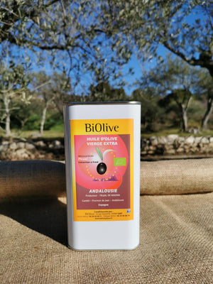 Huile d'olive d'Andalousie (Espagne). Récolte de l'hiver 2022-2023. Saveurs puissantes - Assaisonnement.