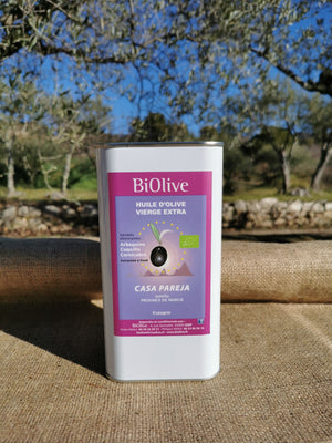 Huile d'olive du moulin Casa Pareja (Espagne). Récolte de l'hiver 2024-2025. Saveurs fruitées - Agriculture Biodynamique - Assaisonnement.
