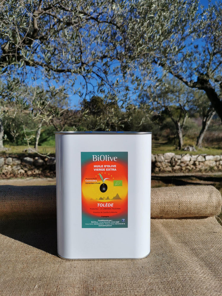 Huile d'olive de Tolède (Espagne). Récolte de l'hiver 2024-2025. Saveurs puissantes - Riche en polyphénols (antioxydants) - Assaisonnement & Cuisson.