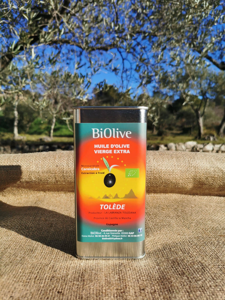 Huile d'olive de Tolède (Espagne). Récolte de l'hiver 2024-2025. Saveurs puissantes - Riche en polyphénols (antioxydants) - Assaisonnement & Cuisson.