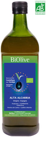 Huile d'olive de la coopérative Alta Alcarria (Espagne). Récolte de l'hiver 2024-2025. Saveurs fruitées - Assaisonnement.